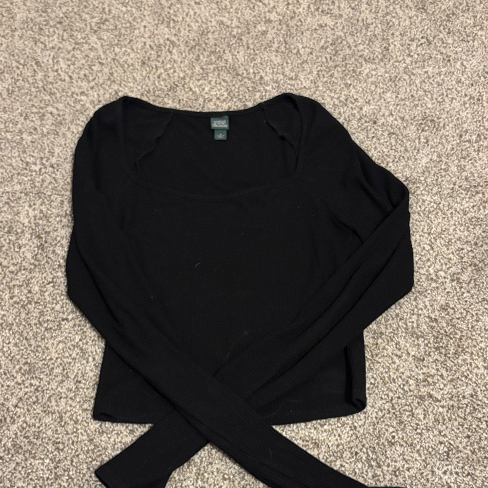 Wild Fable Black Long Sleeve Top